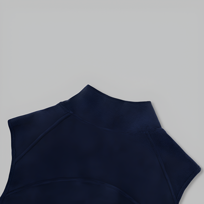 Sleeveless Zip-Up Vest