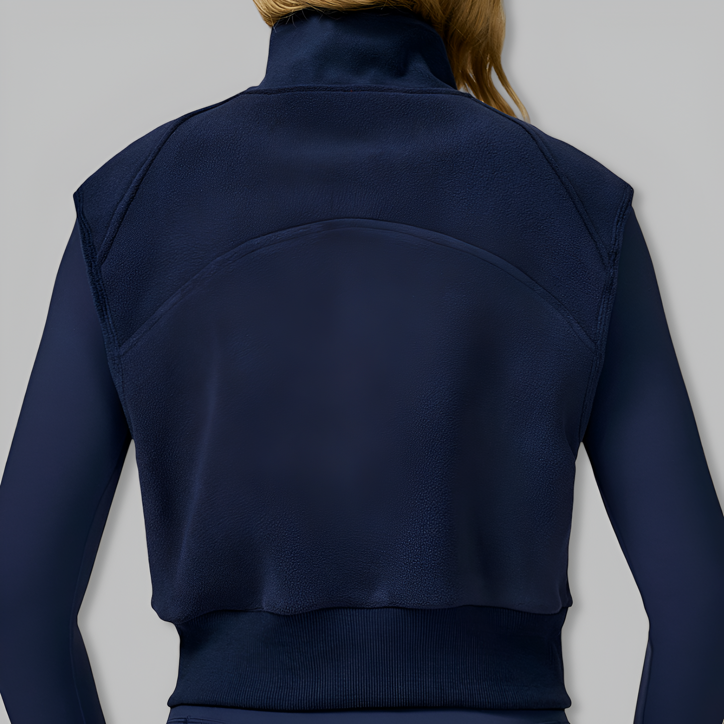 Sleeveless Zip-Up Vest