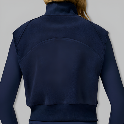 Sleeveless Zip-Up Vest