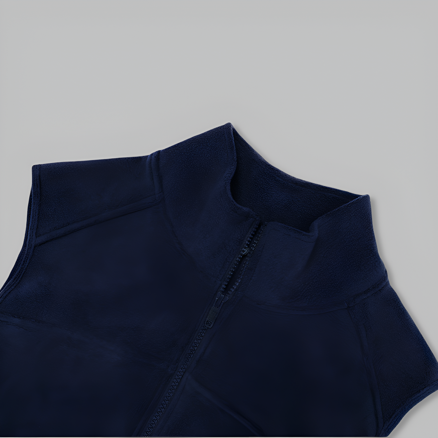 Sleeveless Zip-Up Vest