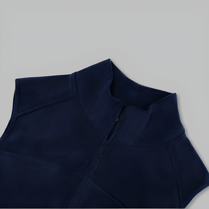 Sleeveless Zip-Up Vest